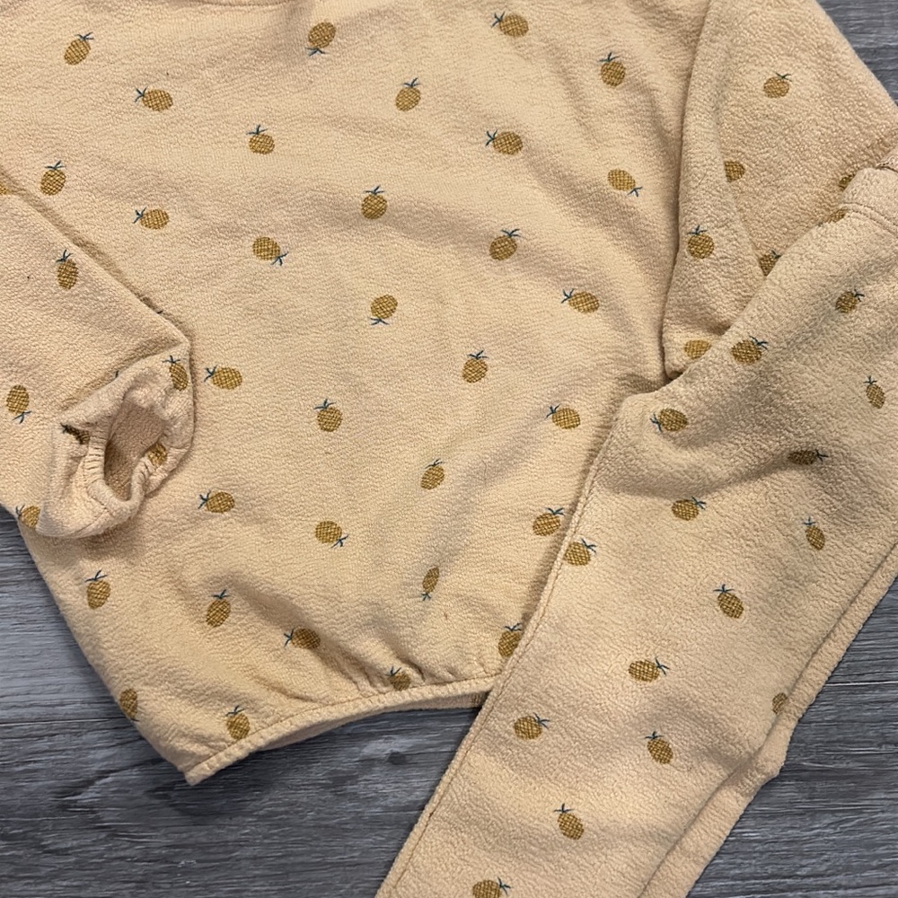 Cozy Pineapple Print Lounge Set